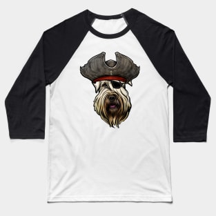 Soft Coated Wheaten Terrier Pirate Baseball T-Shirt